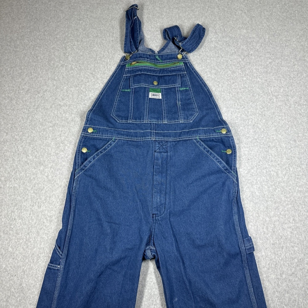 Liberty Overall Bib Coverall Blue Denim Men's 34x32 Country Farmer Cowboy